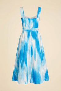 Jayden Dress in Printed Poplin — back view