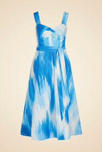 Jayden Dress in Printed Poplin — front view