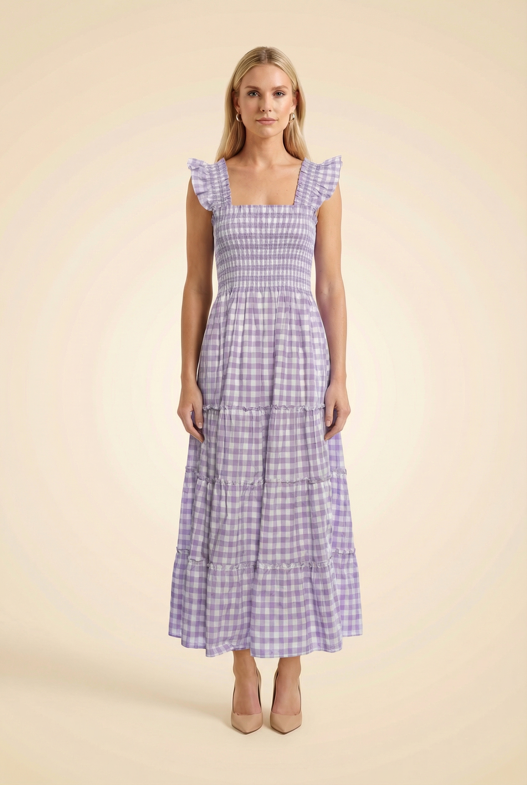 Nap Dress Purple Gingham
