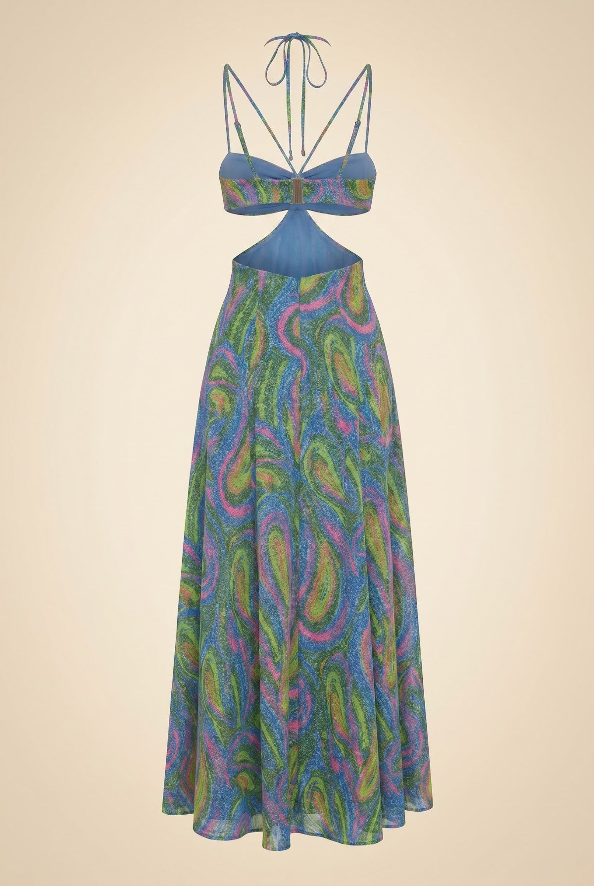 Swan Lake Midi Dress — back view
