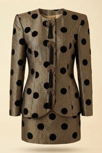Evenings by Raul Blanco Evenings by Raul Blanco Vintage Polka Dot Suit Set
