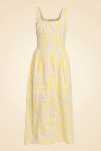 Cadence Gingham Midi Dress by Tanya Taylor