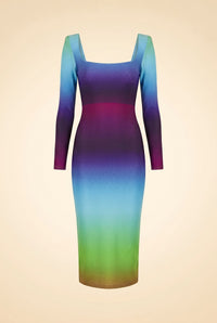Ombré Midi Dress — front view