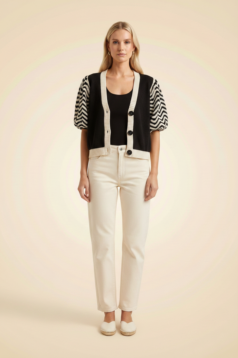 Izzy Cardigan — on model