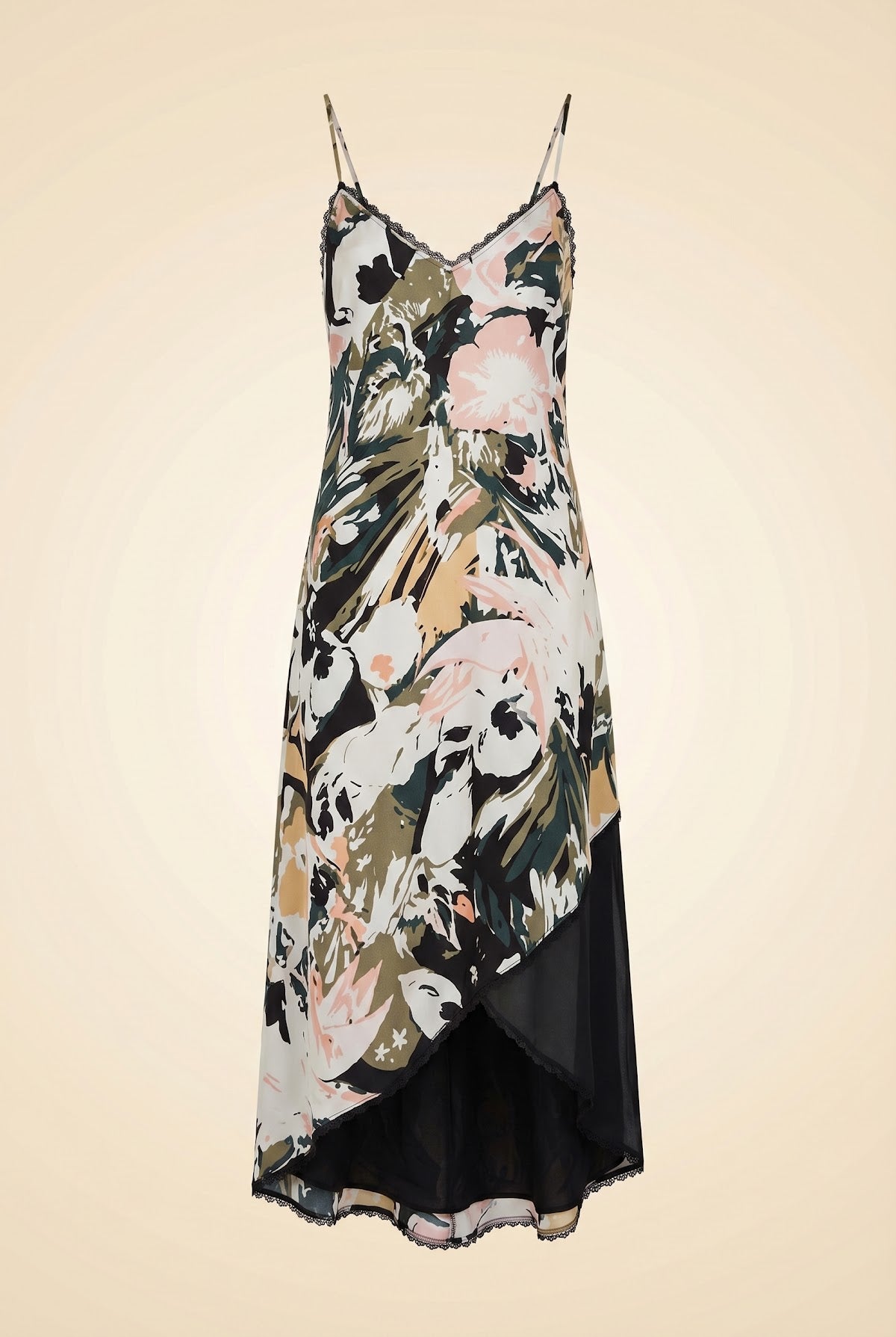 Kittrick Silk Dress — ghost front