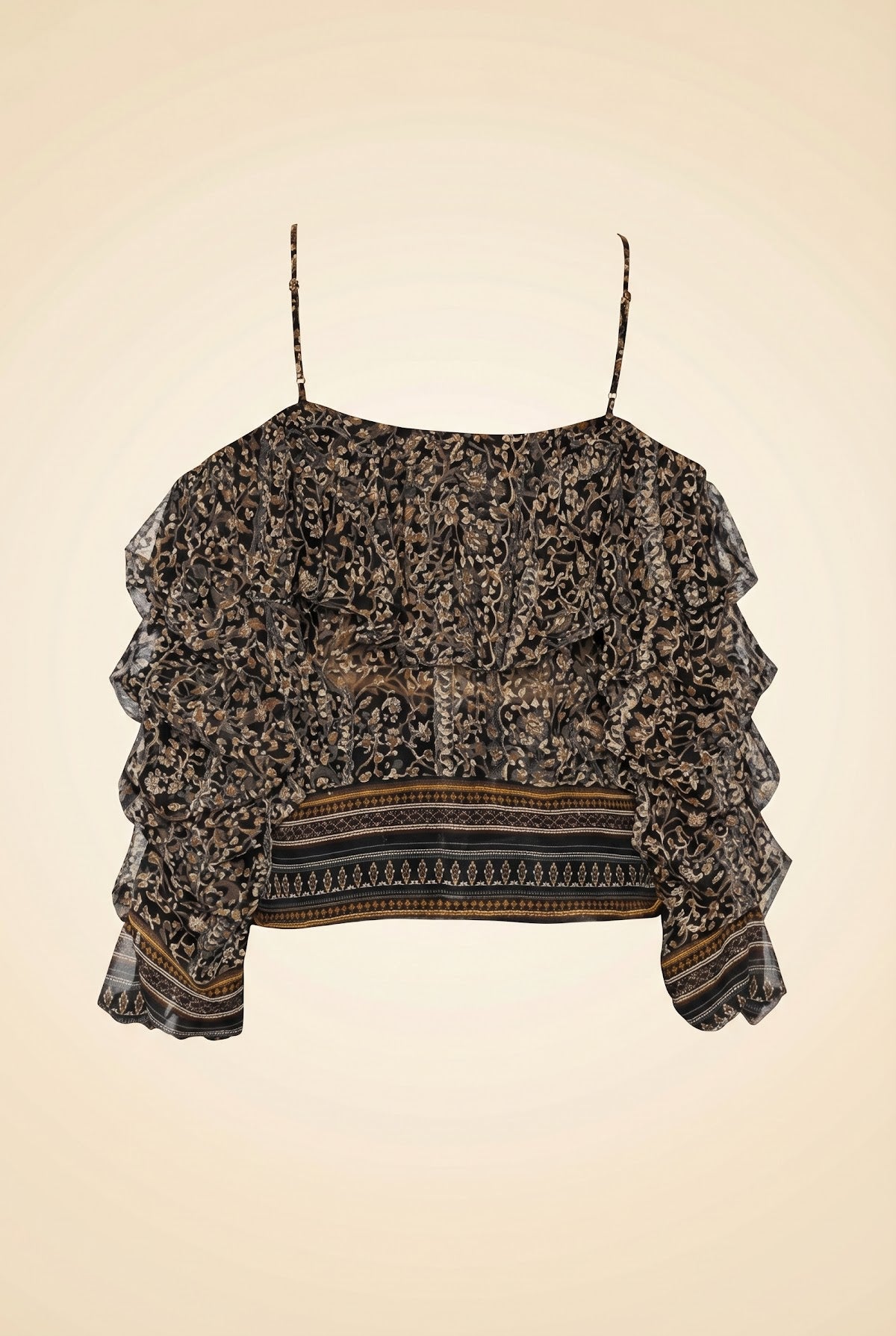 Floral Blouse — ghost back