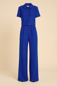 Alistair Top & Pants in Bright Blue — front view