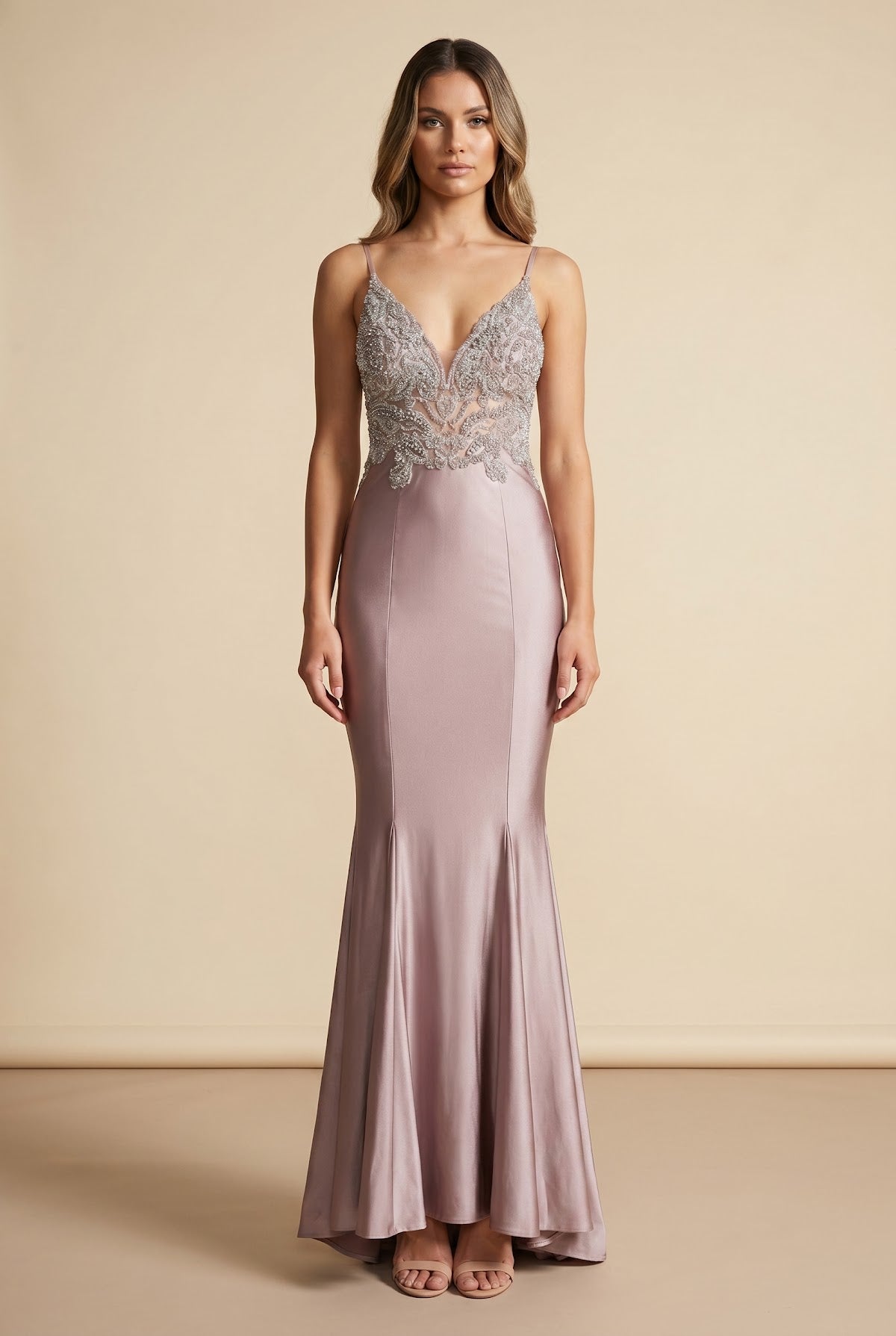 Gown — on model
