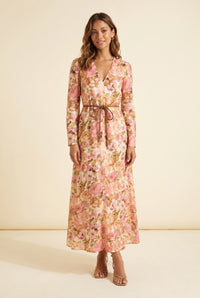 Floral-Print Linen Maxi - view 3
