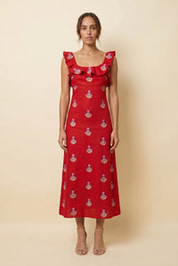 Rosewater House Malika Dress (Red) - view 3