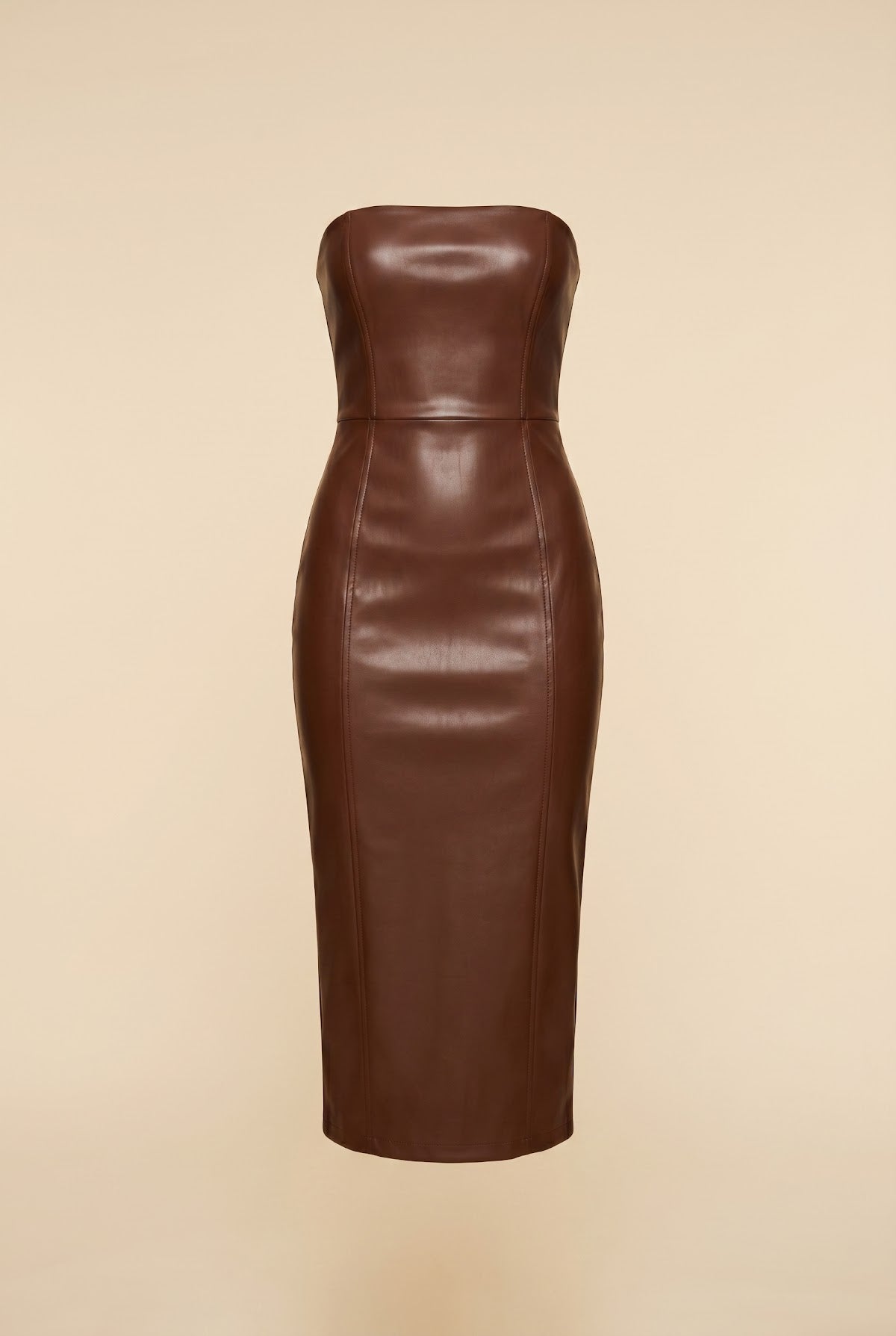 Killa Faux Leather Dress — front view