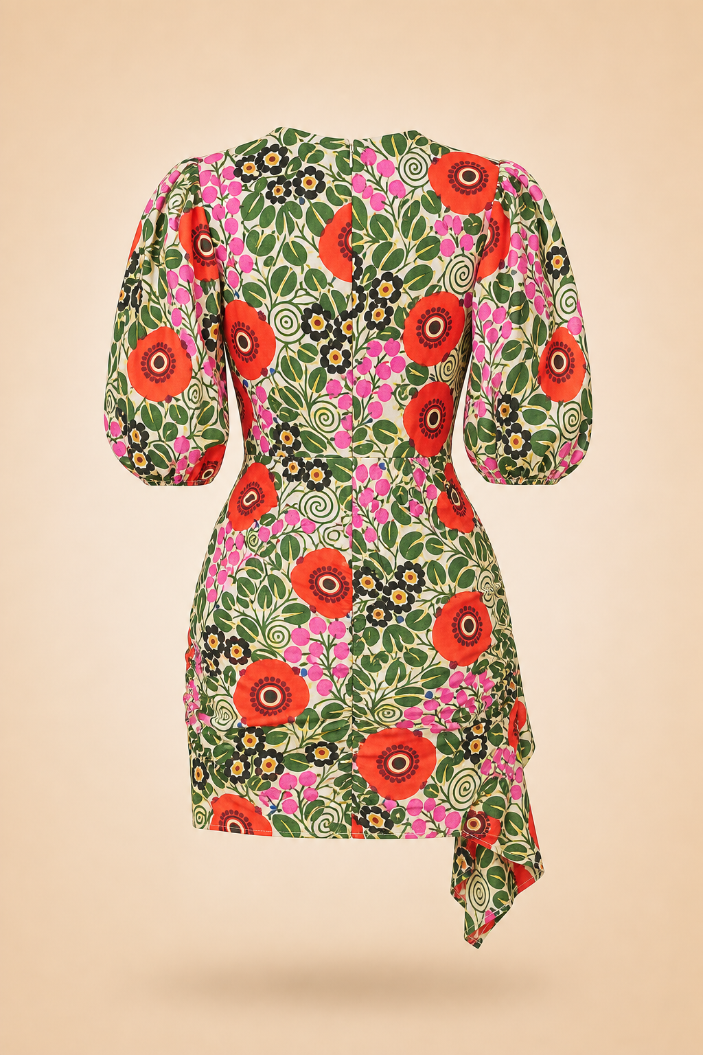 Aura Blossom Mini Dress by Rhode — back