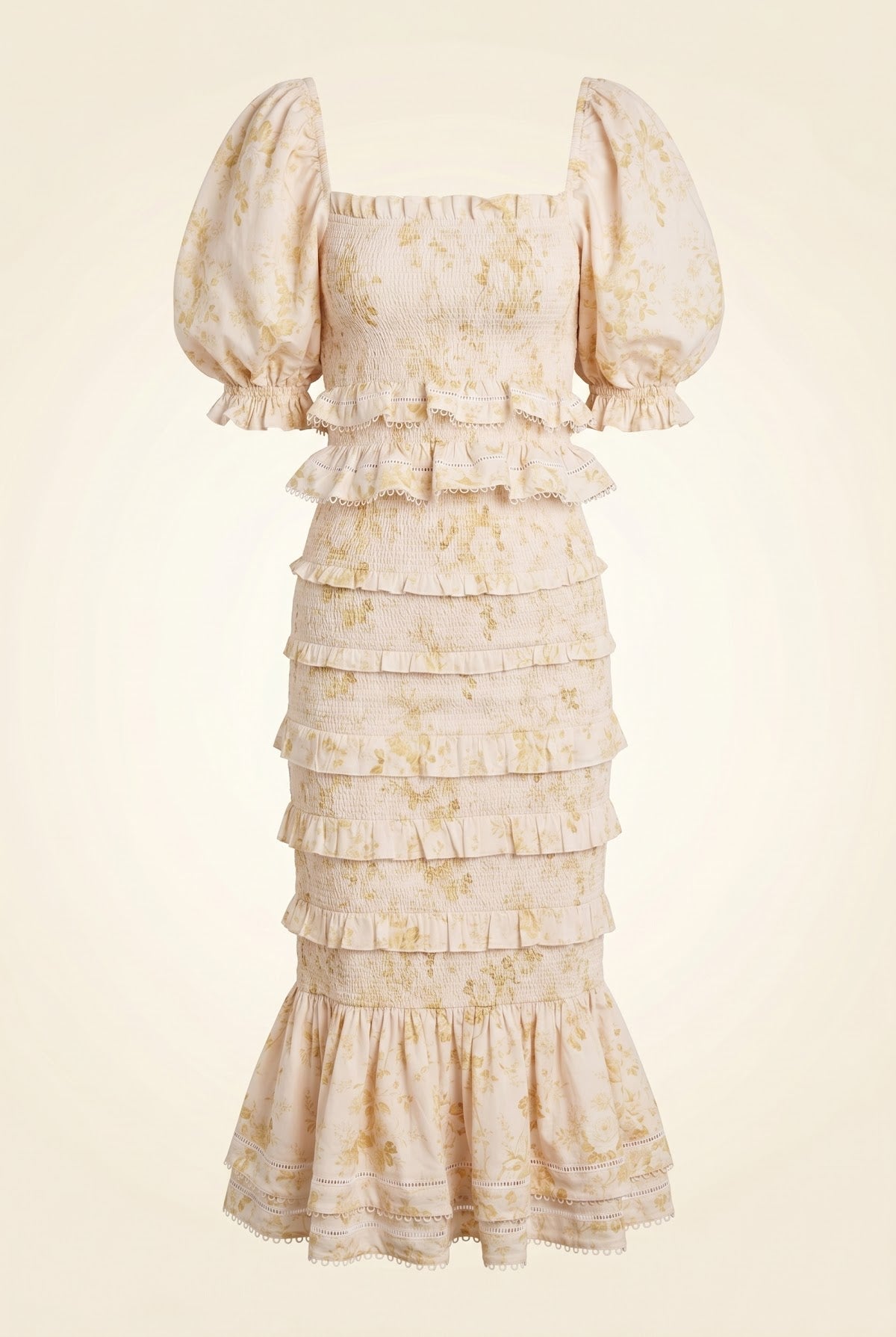 The Linnea & Leilani Set in Marigold Bouquet — ghost front