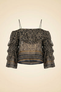Floral Blouse — ghost front