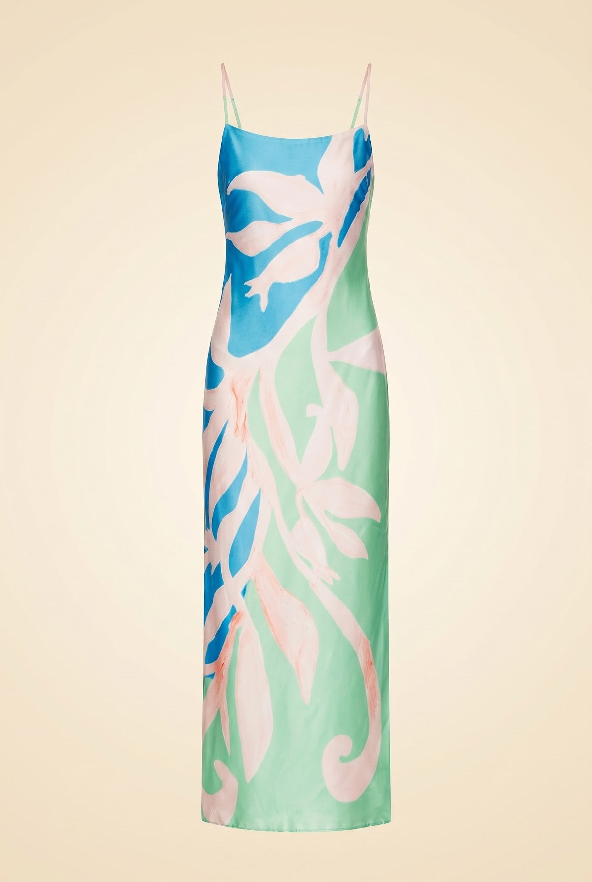 Lily Floral Vine Satin Dress by Milly