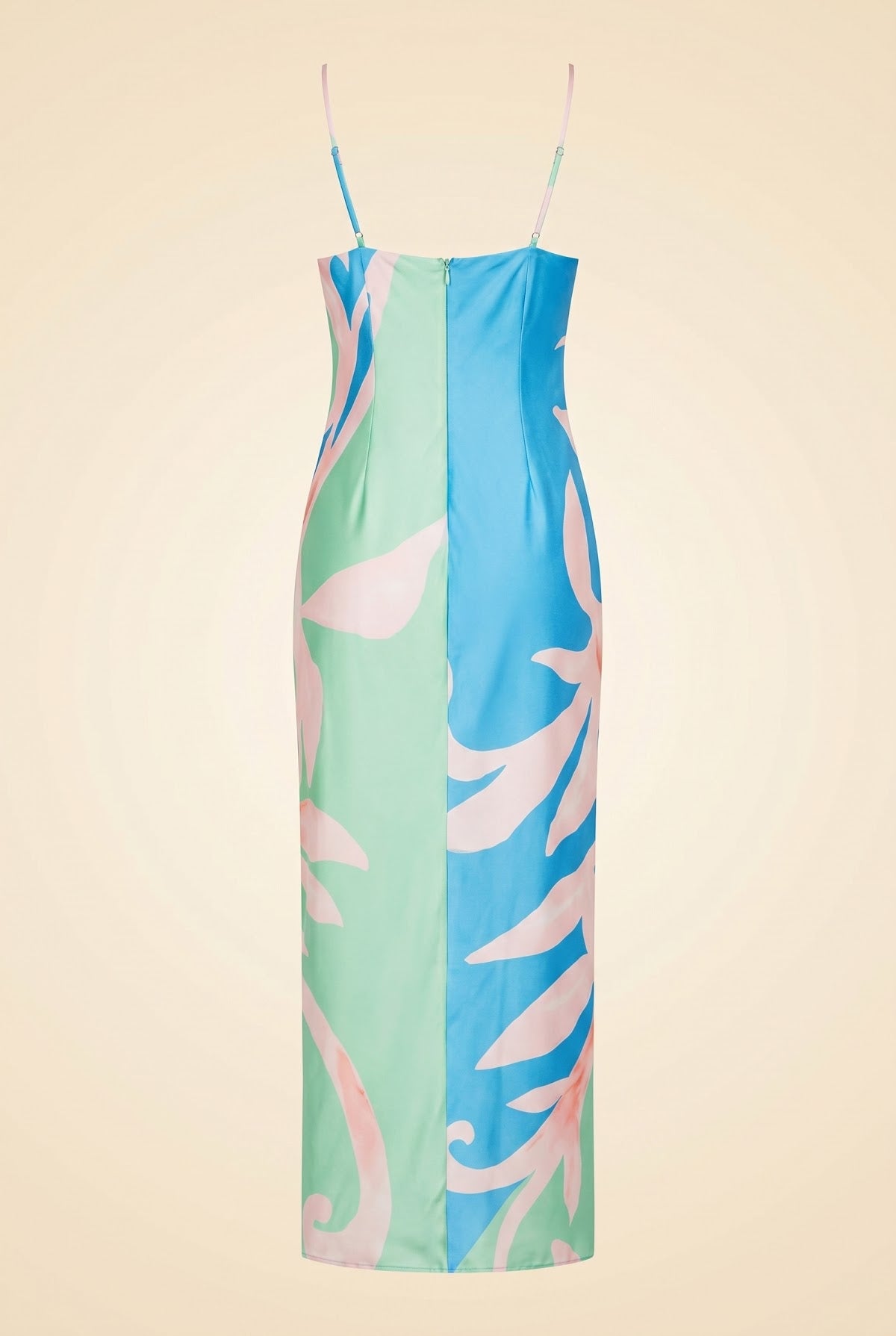 Lily Floral Vine Satin Dress by Milly — view 2