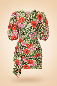 Aura Blossom Mini Dress by Rhode — front
