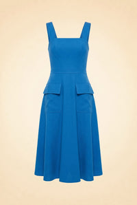 Tilda Sleeveless Square-Neck Midi — front view