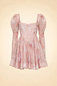 Evermore Floral Mini Dress — front view