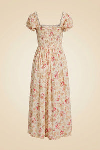 Stanza Smocked Midi Dress In Floral Print - view 2