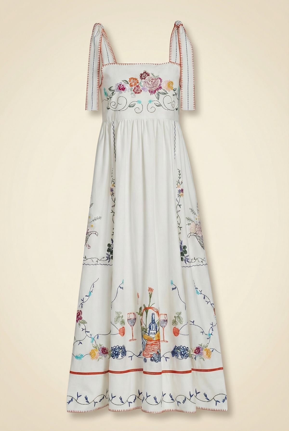 Stefy Floral Cotton Midi-Dress
