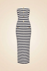 Addison Striped Dress — front view