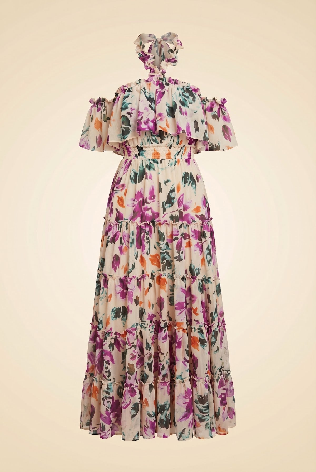 Mila Dress — ghost front