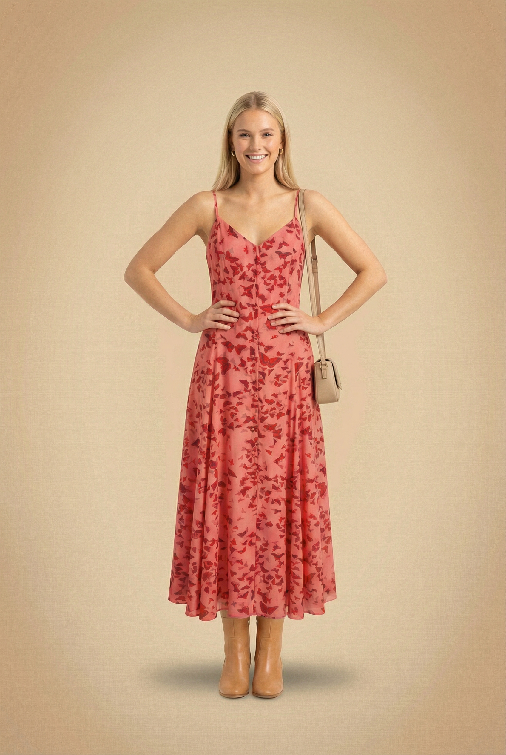 Pink Butterfly Dress