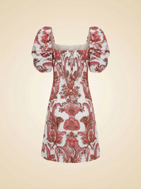 Cara Cara Womens Kelly Dress in Peacock Coral - back
