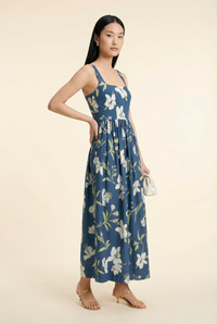 Floral Scoop Neck Dress