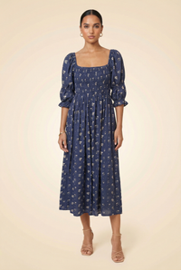 Navy Eddy Dress - model