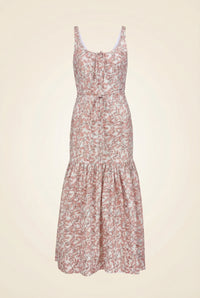 Coco Shop Double Drawstring Dress in Pink Limes