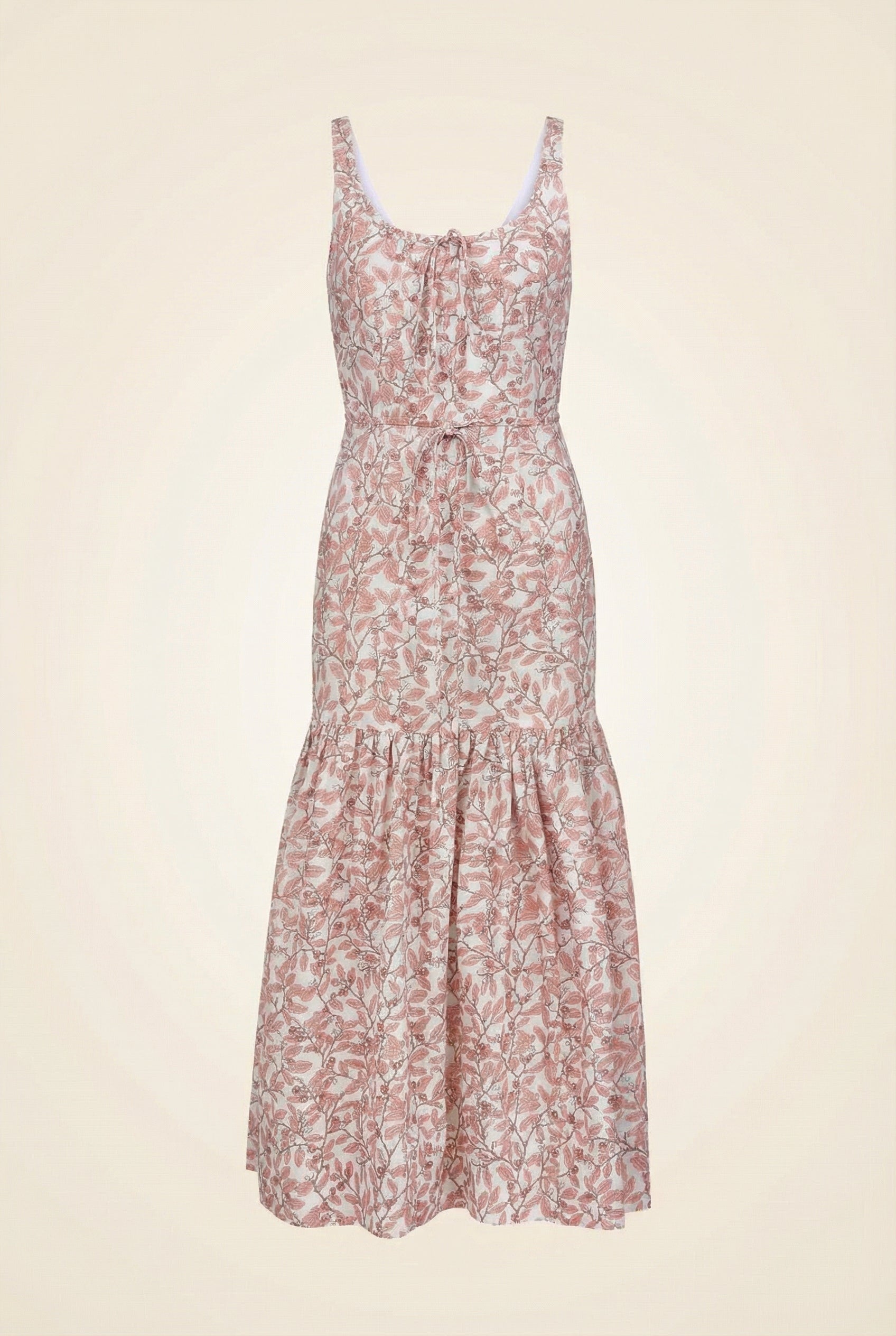 Coco Shop Double Drawstring Dress in Pink Limes