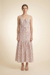 Coco Shop Double Drawstring Dress in Pink Limes