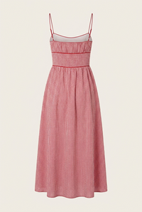 Belline Gingham Tie Midi-Dress