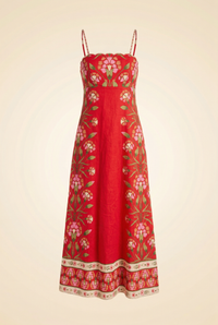 Red Floral Dress