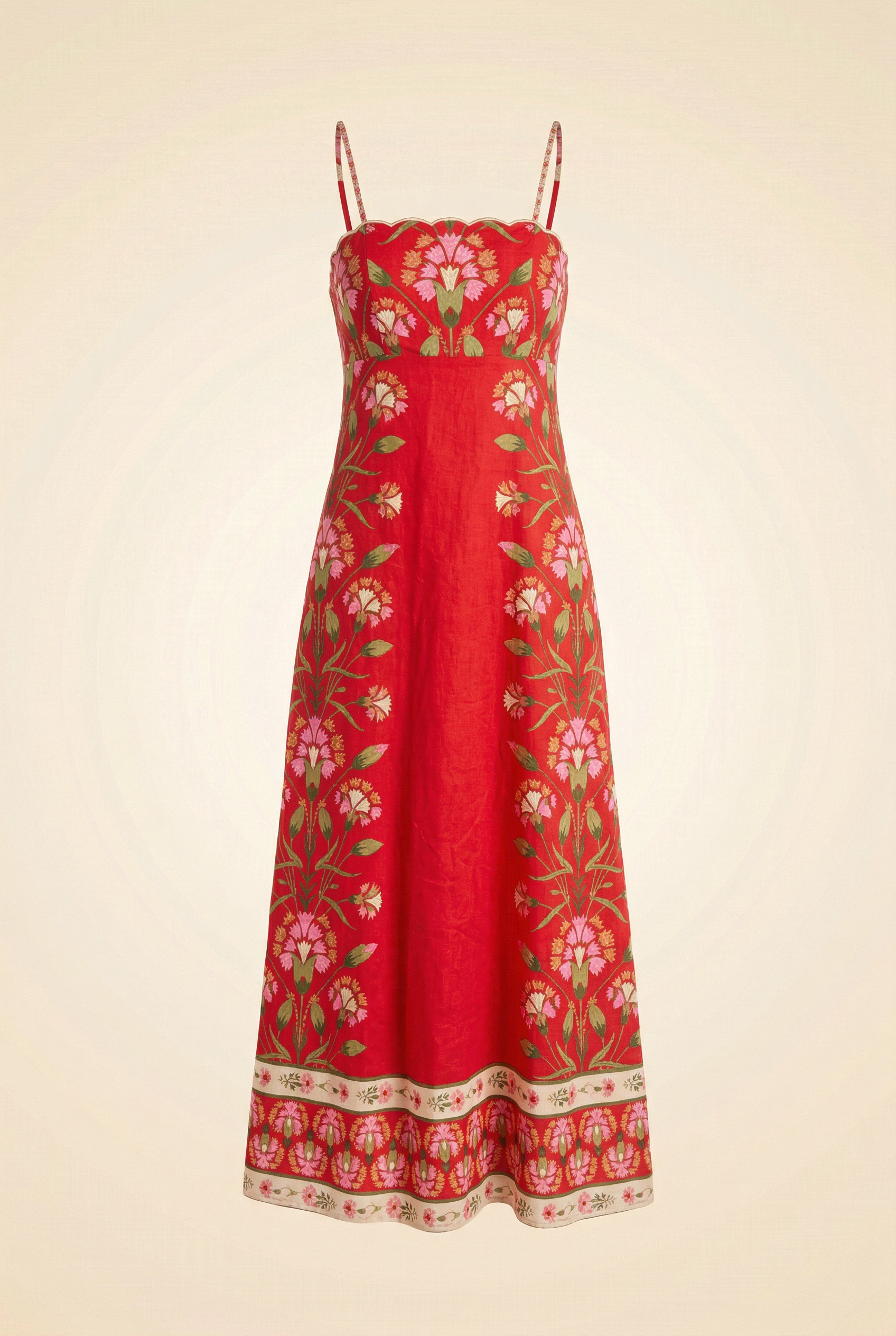 Red Floral Dress