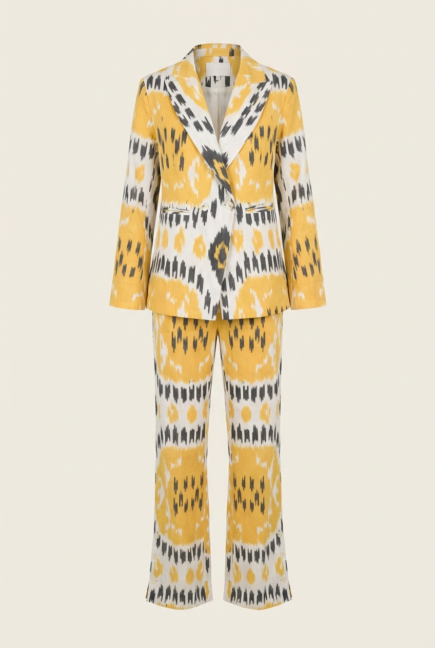 Ikat Blazer & Pants Set