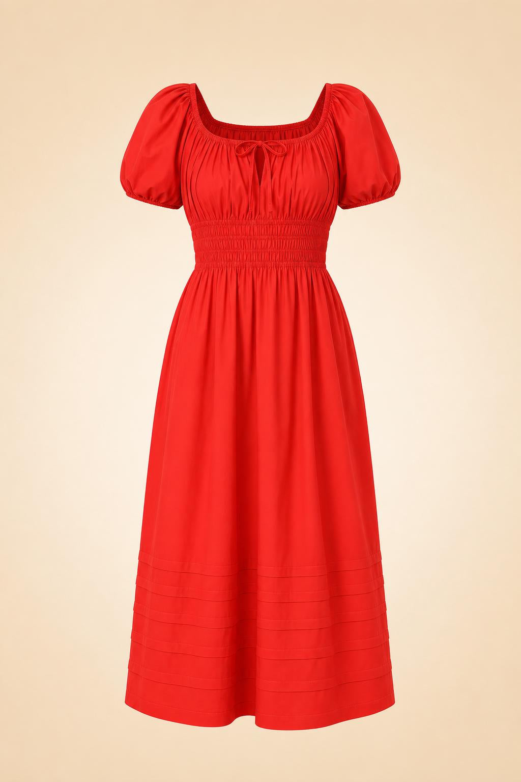 Geranium Poplin Dress