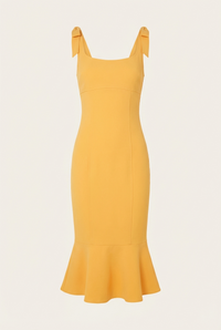 Ellery Tie-Strap Midi Dress