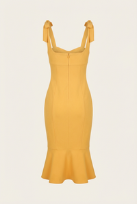 Ellery Tie-Strap Midi Dress