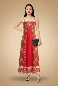 Red Floral Dress