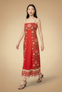 Red Floral Dress
