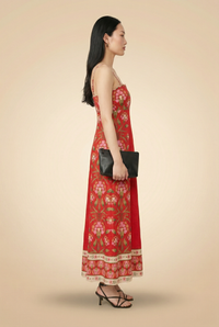 Red Floral Dress