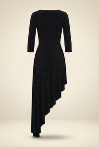 Reversible Diagonal Flared Dress