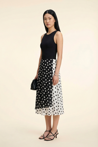 Nanette Pattern Mix Faux Wrap Skirt