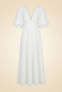 Aisle Linen Backless Long Dress