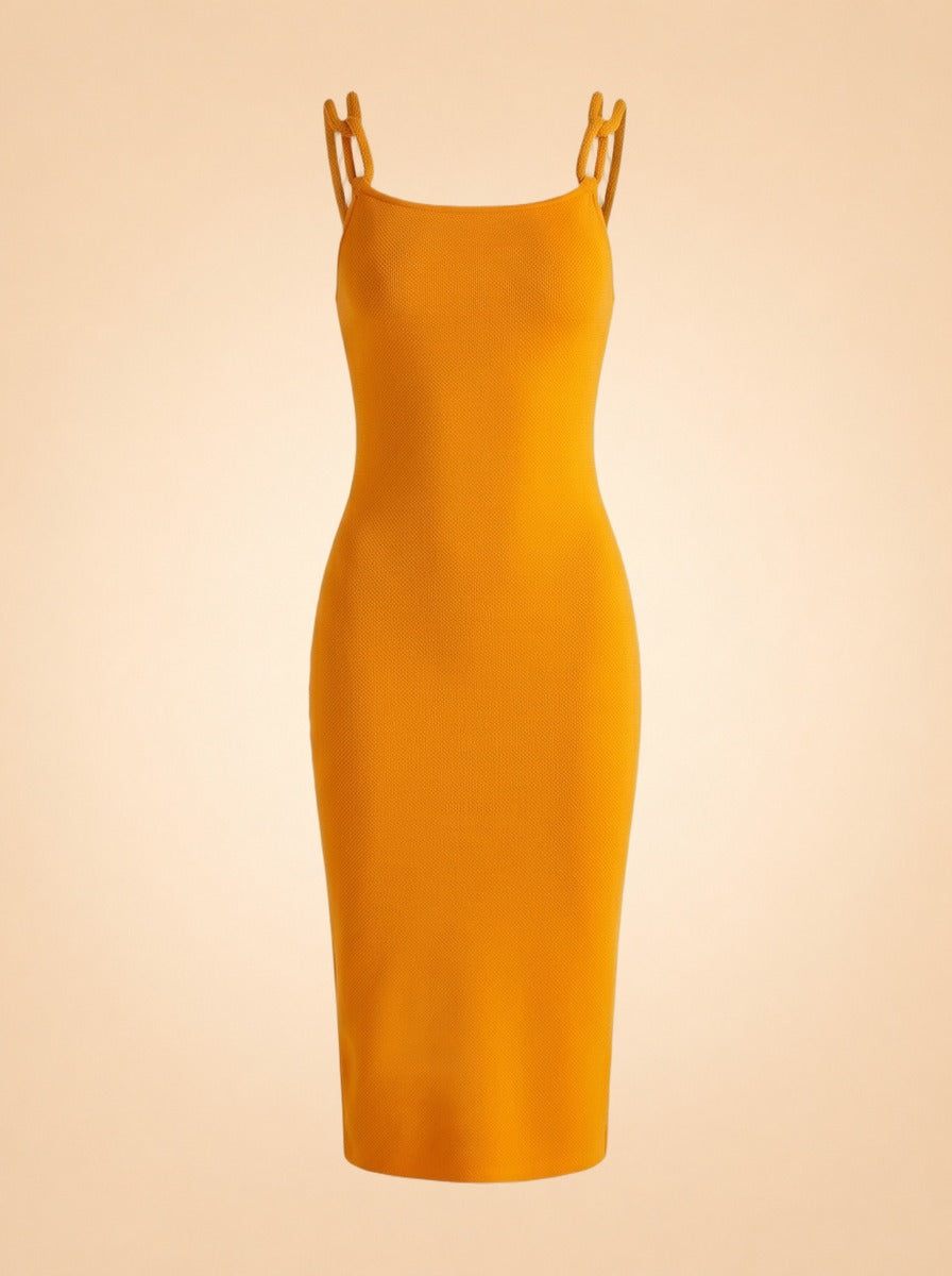 Alina Cord Strap Body-Con Dress ghost_front