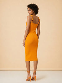 Alina Cord Strap Body-Con Dress model_over_shoulder