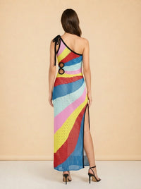 Alpes Rainbow Dress - back
